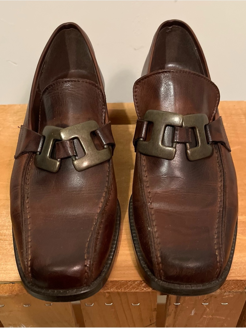 Classic Brown Leather Women’s Dress Loafers